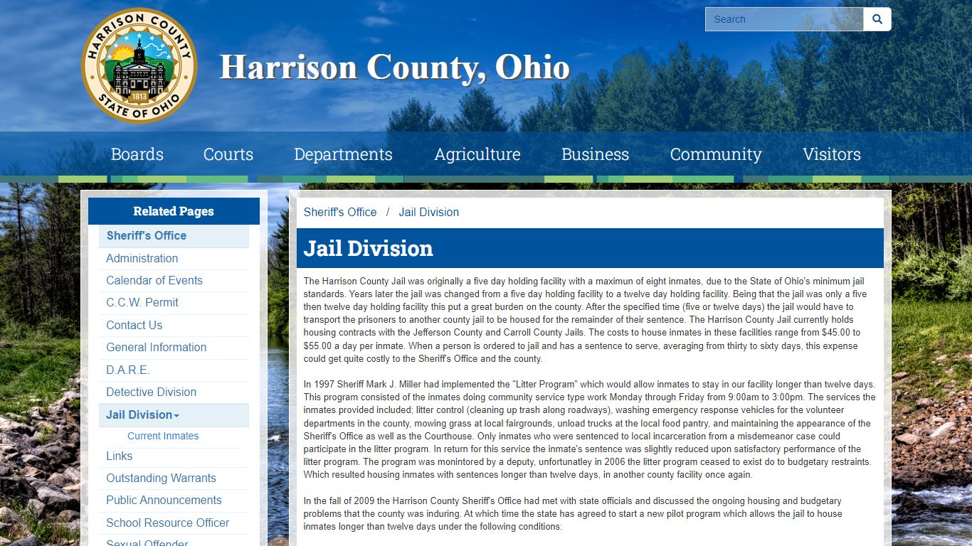 Jail Division - Harrison County, Ohio