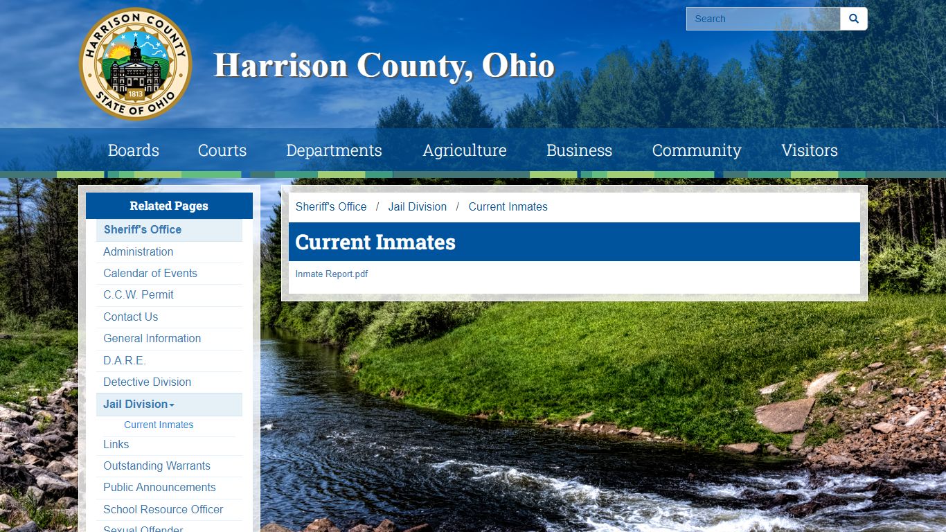 Current Inmates - Harrison County, Ohio