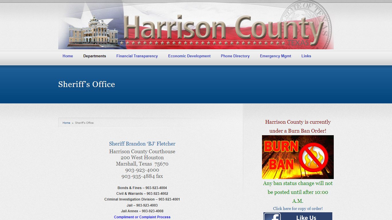 Sheriff’s Office « Harrison County